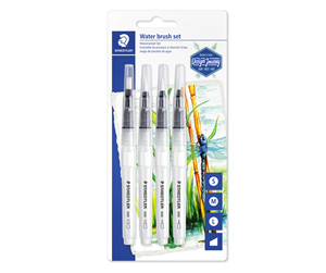 Hobbyartikler - Staedtler Water brush set 4pcs blister - 949-SBK4-C