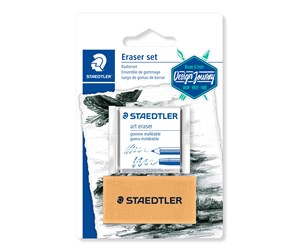 Hobbyartikler - Staedtler Eraser set 2 pcs blister - 5427SBK2-C