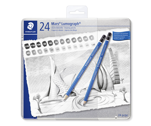 Hobbyartikler - Staedtler Pencil Mars Lumograph x24 100% PEFC - 100 G24