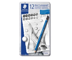 Hobbyartikler - Staedtler Pencil Mars Lumograph x12 100% PEFC - 100 G12 S