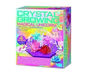 Lek & Lær - 4M Crystal Growing - Magical Unicorn - Crystal Terrarium - 4M-03928