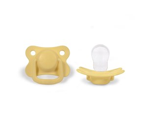 Babyutstyr - Filibabba Pacifiers 2-pack - Pale banana +6 months - FI-PH068