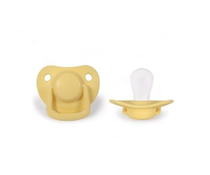 Babyutstyr - Filibabba Pacifiers 2-pack - Pale banana 0-6 months - FI-PH067