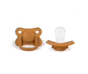 Babyutstyr - Filibabba Pacifiers 2-pack - Golden mustard +6 months - FI-PH027