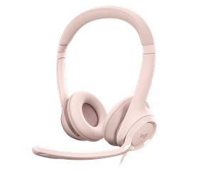 Hodetelefoner - Logitech H390 USB Computer Headset - Rose - 981-001281