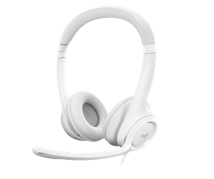 Hodetelefoner - Logitech H390 USB Computer Headset - White - 981-001286