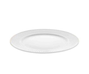 Servering & Servise - Pillivuyt Plissé Plate flat Dia 22 cm White/Matt gold - 27780