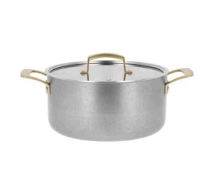 Gryter - Pillivuyt Gourmet Durance Saucepan with Lid Dia 24 cm 5 litres Steel - 27359