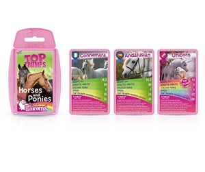 Brettspill & Puslespill - Winning Moves Horses Ponies & Unicorns Top Trumps Card Game (ENGLISH) - 5036905044264