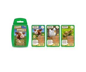 Brettspill & Puslespill - Winning Moves Farm Animals Top Trumps Card Game (ENGLISH) - 5036905044233