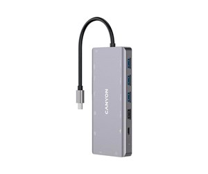 Dokkingstasjon - Canyon CNS-TDS12 - docking station - USB-C - 13-slot - VGA HDMI - GigE - CNS-TDS12