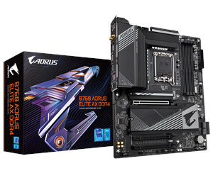 Hovedkort - GIGABYTE B760 AORUS ELITE AX DDR4 Hovedkort - Intel B760 - Intel LGA1700 socket - DDR4 RAM - ATX - B760 A ELITE AX DDR4