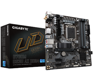 Hovedkort - GIGABYTE B760M DS3H AX DDR4 Hovedkort - Intel B760 - Intel LGA1700 socket - DDR4 RAM - Micro-ATX - B760M DS3H AX DDR4