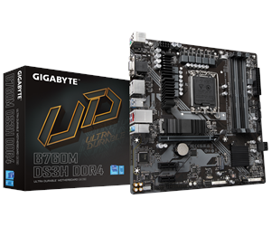 Hovedkort - GIGABYTE B760M DS3H DDR4 Hovedkort - Intel B760 - Intel LGA1700 socket - DDR4 RAM - Micro-ATX - B760M DS3H DDR4