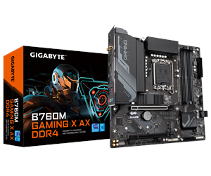 Hovedkort - GIGABYTE B760M GAMING X AX DDR4 Hovedkort - Intel B760 - Intel LGA1700 socket - DDR4 RAM - Micro-ATX - B760M G X AX DDR4