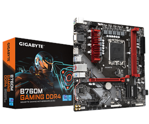 Hovedkort - GIGABYTE B760M GAMING DDR4 Hovedkort - Intel B760 - Intel LGA1700 socket - DDR4 RAM - Micro-ATX - B760M GAMING DDR4