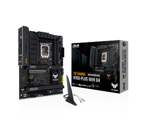 Hovedkort - ASUS TUF GAMING B760-PLUS WIFI D4 Hovedkort - Intel B760 - Intel LGA1700 socket - DDR4 RAM - ATX - 90MB1DF0-M0EAY0