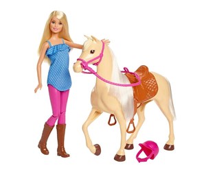 Dukker, Bamser & Utstyr - Barbie Doll & Horse Playset - FXH13