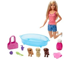 Dukker, Bamser & Utstyr - Barbie Puppy Bath Time - GDJ37