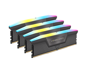 RAM - Corsair Vengeance RGB DDR5-5600 - 64GB - CL36 - Quad Channel (4 pcs) - AMD EXPO & Intel XMP - Grå med RGB - CMH64GX5M4B5600Z36