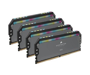 RAM - Corsair Dominator Platinum RGB DDR5-5600 - 64GB - CL36 - Quad Channel (4 pcs) - AMD EXPO & Intel XMP - Grå med RGB - CMT64GX5M4B5600Z36