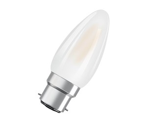 LED-lyspære - Osram LED-lyspære Comfort Candle 3,4W/927 (40W) Frosted Dimmable B22d - 4058075602816