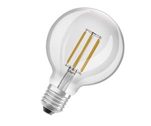 LED-lyspære - Osram LED-lyspære Globe95 4W/830 (60W) Clear E27 - 4099854009655