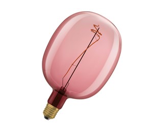 LED-lyspære - Osram LED-lyspære Vintage 1906 Gobe Ballon Spiral Filament 4.5W/816 (15W) Pink Dimmable E27 - 4058075761896