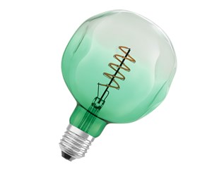 LED-lyspære - Osram LED-lyspære Vintage 1906 Globe Spiral Filament 4.5W/816 (18W) Green Dimmable E27 - 4058075761858