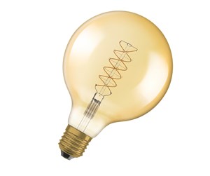 LED-lyspære - Osram LED-lyspære Vintage 1906 Globe125 7W/822 (48W) Gold Dimmable E27 - 4058075761674