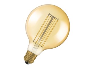 LED-lyspære - Osram LED-lyspære Vintage 1906 Globe125 5,8W/822 (40W) Gold Dimmable E27 - 4058075761797