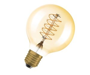 LED-lyspære - Osram LED-lyspære Vintage 1906 Globe80 7W/822 (48W) Gold Dimmable E27 - 4058075761599