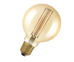 LED-lyspære - Osram LED-lyspære Vintage 1906 Globe95 5,8W/822 (40W) Gold Dimmable E27 - 4058075761759