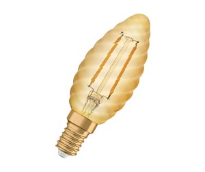 LED-lyspære - Osram LED-lyspære Vintage Candle Kerte Filament 1,5W/824 (12W) Gold E14 - 4058075293243