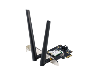 Nettverksadapter - ASUS PCE-AXE5400 Tri-Band PCI-E - WIFI 6 - Bluetooth - adapter - 90IG07I0-ME0B10