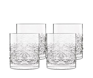 Servering & Servise - Luigi Bormioli Mixology textures Water glass/whiskey glass 10 cm 38 cl 4 pcs. Clear - 17355