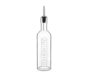 Kjøkkentilbehør - Luigi Bormioli Authentica Bottle with steel pouring stopper Dia 6.9 x 31.3 cm 50 cl Clear - 17319