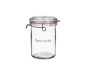 Kjøkkentilbehør - Luigi Bormioli Lock Eat Jam jar with patent lid Dia 12 x 17 cm 1 liter Clear - 0032622025031