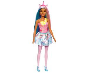 Dukker, Bamser & Utstyr - Barbie Dreamtopia Unicorn Doll In Rainbow Look (Pink) - 0194735055937