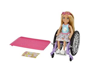 Dukker, Bamser & Utstyr - Barbie Chelsea Wheelchair & Ramp - 0194735054312