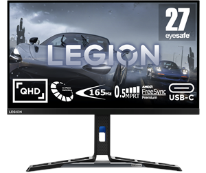 Skjerm - 27" Lenovo Legion Y27H-30 - 2560x1440 - 180Hz - IPS - USB 3.2 HUB - 66F6UAC3EU