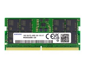 RAM - Samsung - DDR5 - module - 16 GB - SO-DIMM 262-pin - 4800 MHz / PC5-38400 - M425R2GA3BB0-CQK