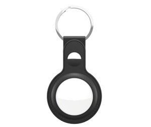 Mobil - Andre tilbehør - KeyBudz Leather Keyring for AirTag - AT_S1_BLK