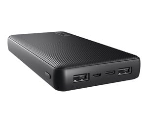 Nødlader - Trust Primo power bank - Li-pol - 2 x USB USB-C - 15 Watt Nødlader - Svart - 20000 mAh - 24676