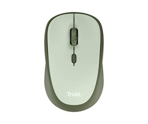 Mus - Trust Yvi+ - mouse - silent - 2.4 GHz - green - Mus - Optisk - 4 - Grønn - 24552