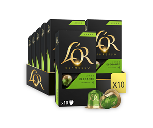 Kaffe & Espresso - L'OR Espresso Lungo Elegante - 10 capsules - 4028596