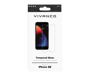 Mobil - Beskyttelsesglass - Vivanco Tempered Protection Glass iPhone SE 2020 - 61718