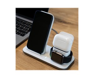 Mobil - Adaptere og ladere - Xtorm 3in1 Wireless Apple Charging Base and cable - PS101