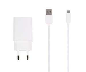 Mobil - Adaptere og ladere - Vivanco Home Charger 3A 15W + USB-C cable White - 62146