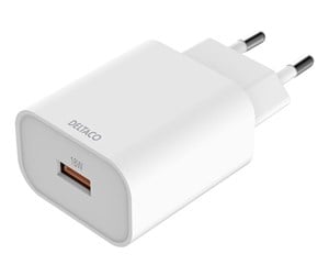 Mobil - Adaptere og ladere - Deltaco USB-AC182 power adapter - USB Type A - 18 Watt - USB-AC182